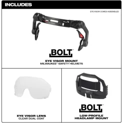 Milwaukee BOLT Eye Visor - Clear Dual Coat Lens 48-73-1411