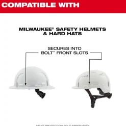 Milwaukee BOLT Full Face Shield - Mirrored Dual Coat Lens (Compatible with Milwaukee BOLT Safety Helmets & BOLT Hard Hats) 48-73-1429