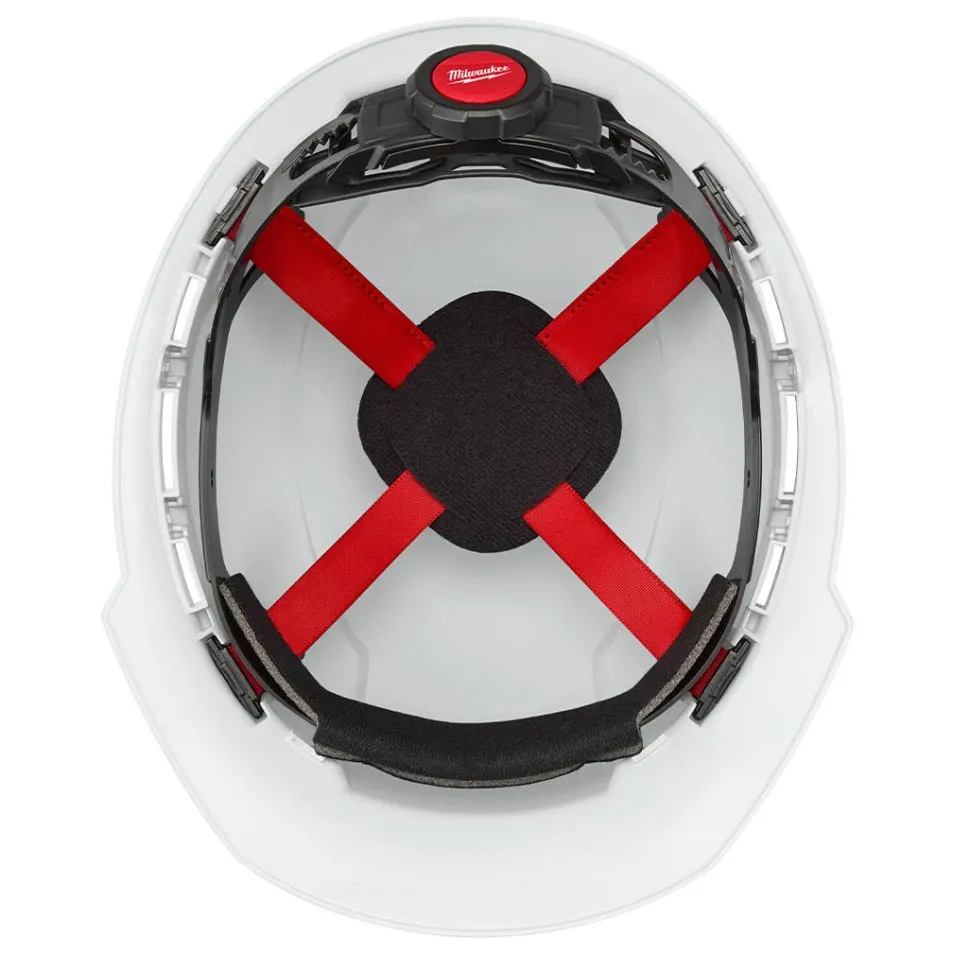 Milwaukee BOLT Hard Hat Unvented Class E Full Brim White 4pt Suspension 48-73-1100