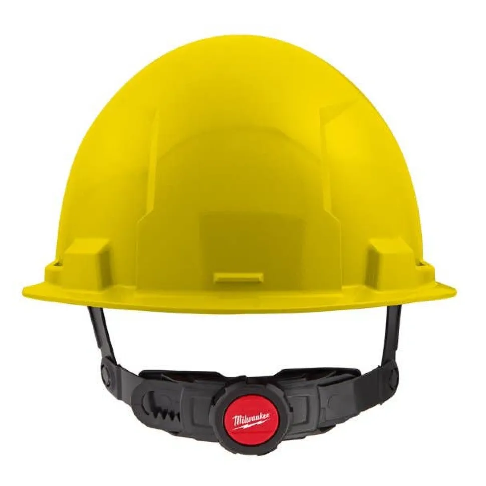 Milwaukee BOLT Hard Hat Unvented, Class E Front Brim 6pt Suspension - Yellow 48-73-1122