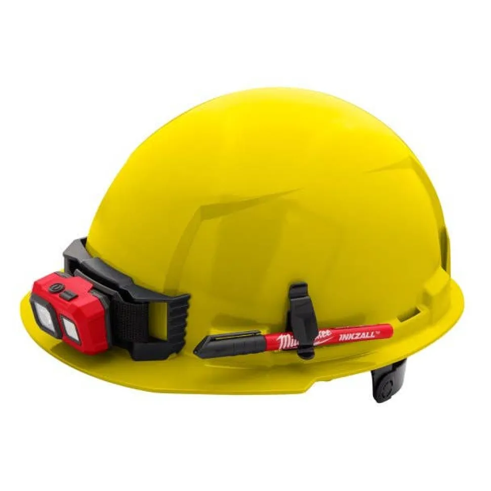 Milwaukee BOLT Hard Hat Unvented, Class E Front Brim 6pt Suspension - Yellow 48-73-1122