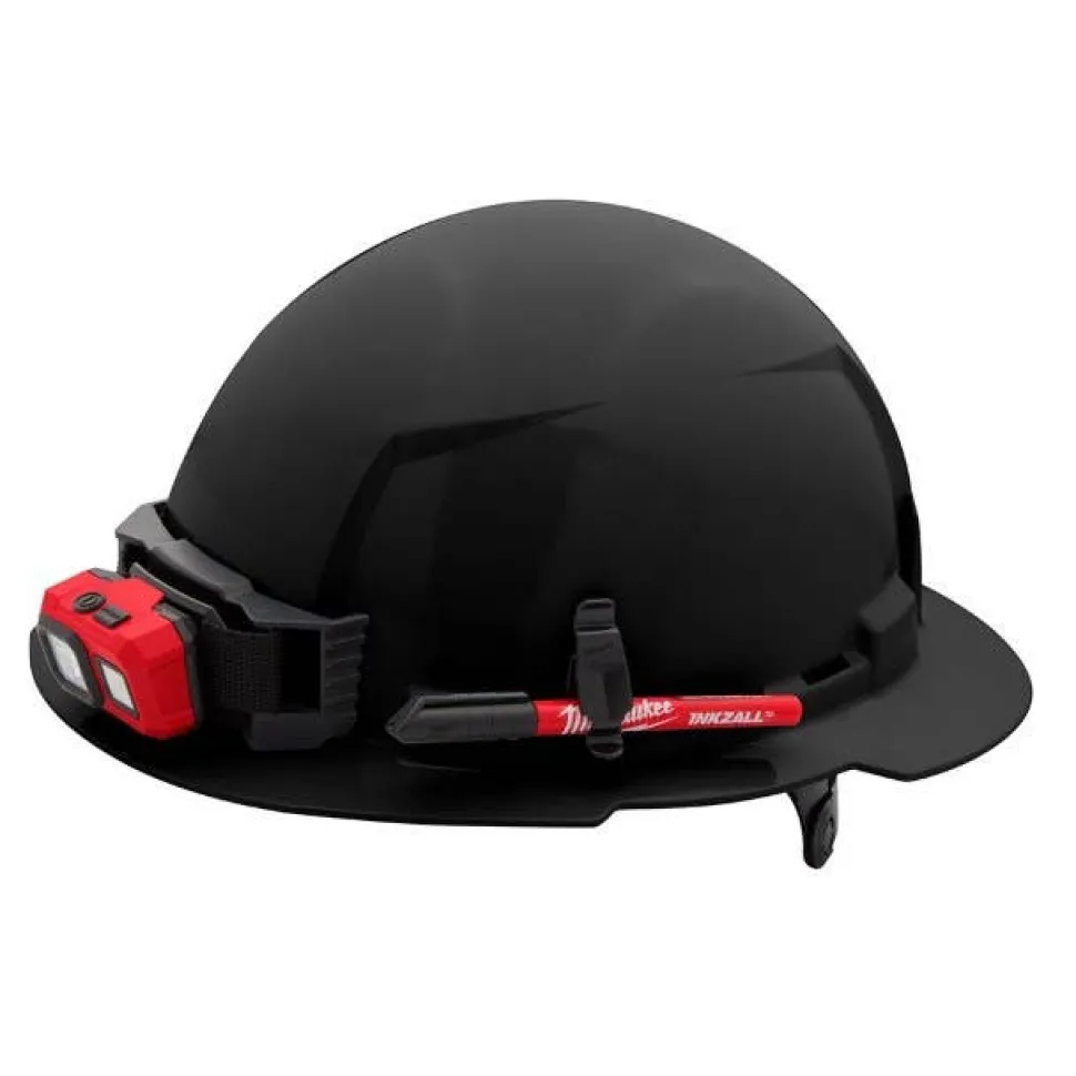 Milwaukee BOLT Hard Hat Unvented, Class E Full Brim 6pt Suspension - Black 48-73-1131