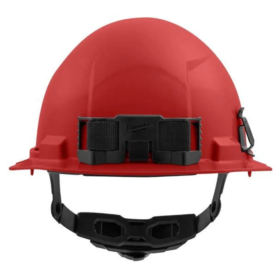 Milwaukee BOLT Hard Hat Unvented, Class E Front Brim 6pt Suspension - Red 48-73-1128