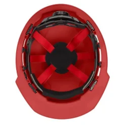 Milwaukee BOLT Hard Hat Unvented, Class E Front Brim 6pt Suspension - Red 48-73-1128
