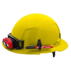 Milwaukee BOLT Hard Hat Unvented, Class E Full Brim 6pt Suspension - Yellow 48-73-1123