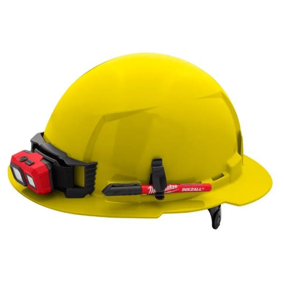 Milwaukee BOLT Hard Hat Unvented, Class E Full Brim 6pt Suspension - Yellow 48-73-1123
