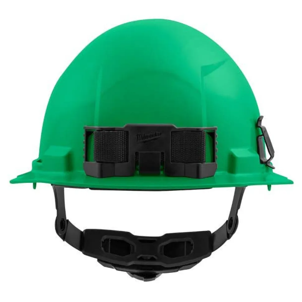 Milwaukee BOLT Hard Hat Unvented, Class E Front Brim 6pt Suspension - Green 48-73-1126