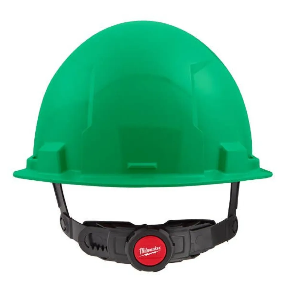 Milwaukee BOLT Hard Hat Unvented, Class E Front Brim 6pt Suspension - Green 48-73-1126