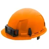 Milwaukee BOLT Hard Hat Unvented, Class E Front Brim 6pt Suspension - Orange 48-73-1132