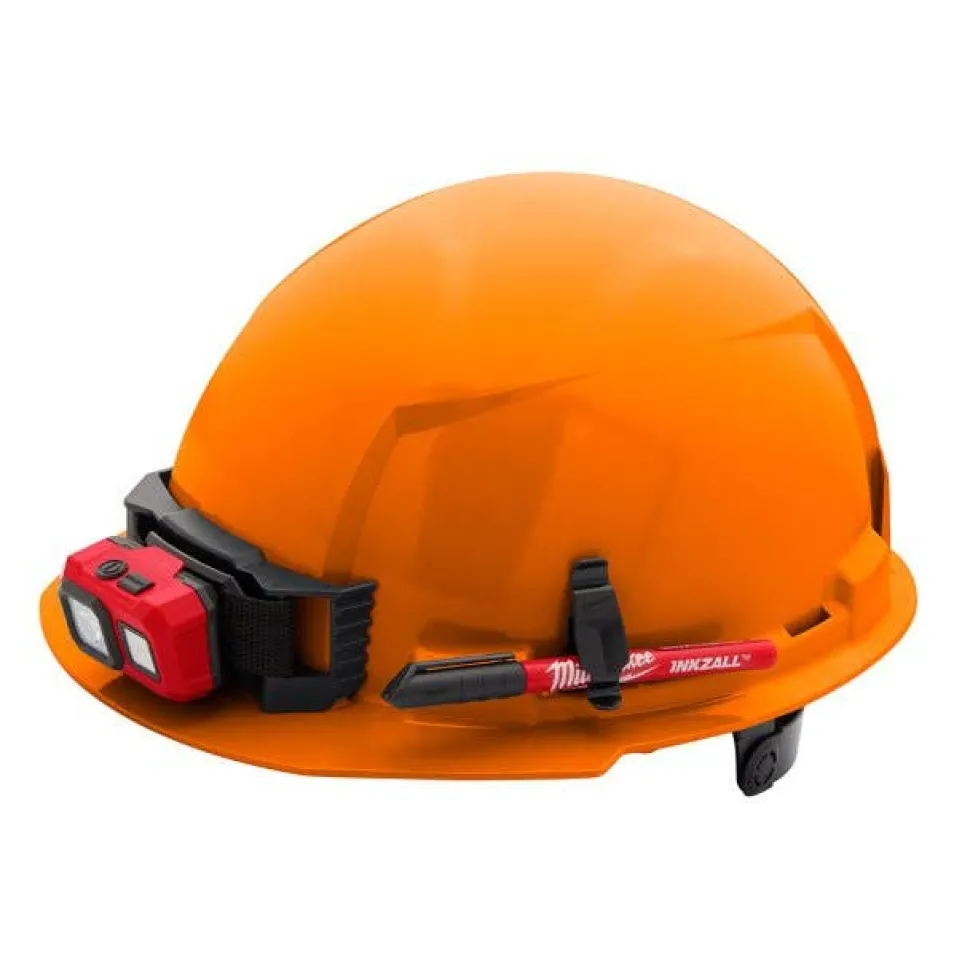 Milwaukee BOLT Hard Hat Unvented, Class E Front Brim 6pt Suspension - Orange 48-73-1132