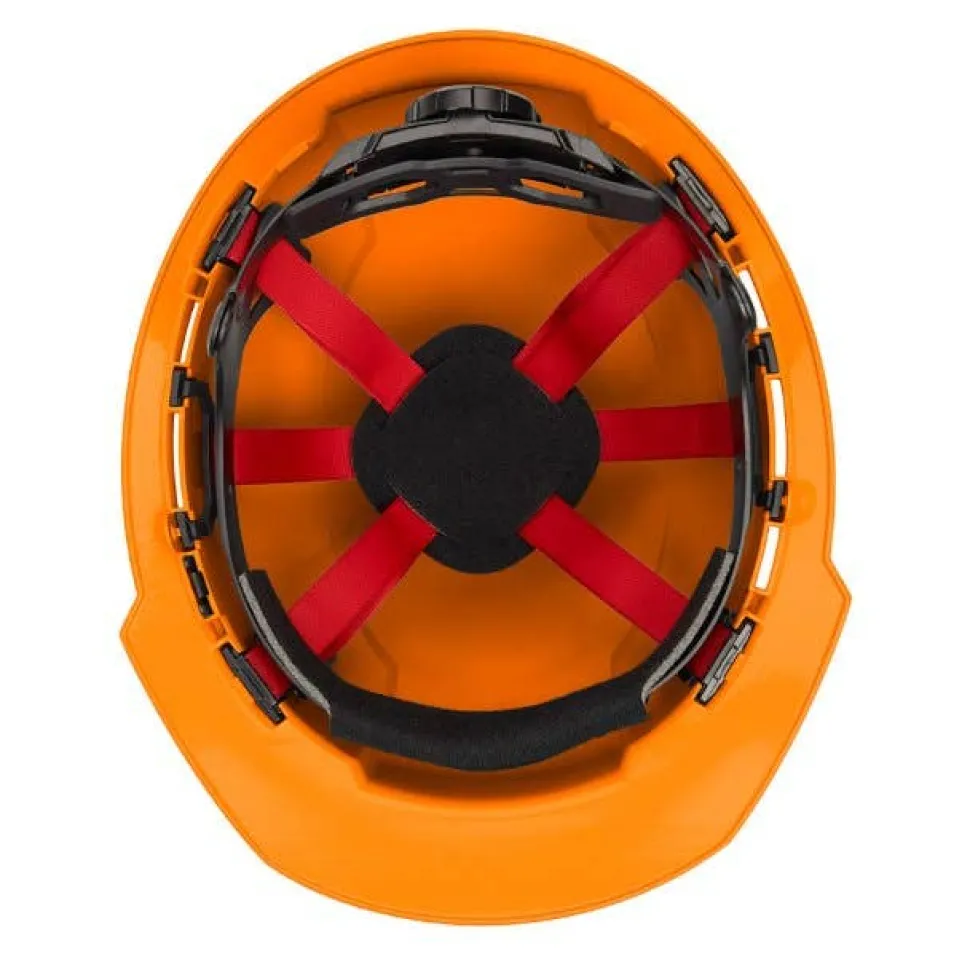 Milwaukee BOLT Hard Hat Unvented, Class E Front Brim 6pt Suspension - Orange 48-73-1132