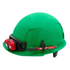Milwaukee BOLT Hard Hat Vented, Class C Front Brim 6pt Suspension - Green 48-73-1226