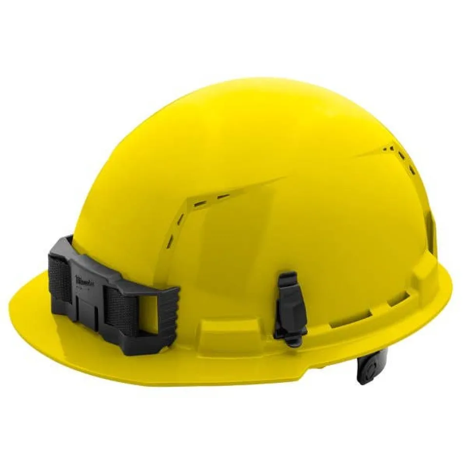 Milwaukee BOLT Hard Hat Vented, Class C Front Brim 6pt Suspension - Yellow 48-73-1222