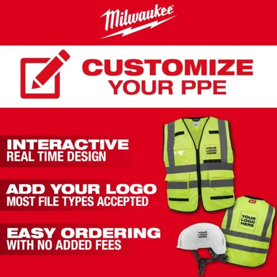 Milwaukee BOLT Type 2, Class E Unvented Safety Helmet w/ IMPACT ARMOR Liner - Red 48-73-1359