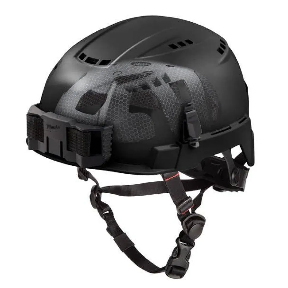 Milwaukee BOLT Type 2, Class C Vented Safety Helmet w/ IMPACT ARMOR Liner - Black 48-73-1360
