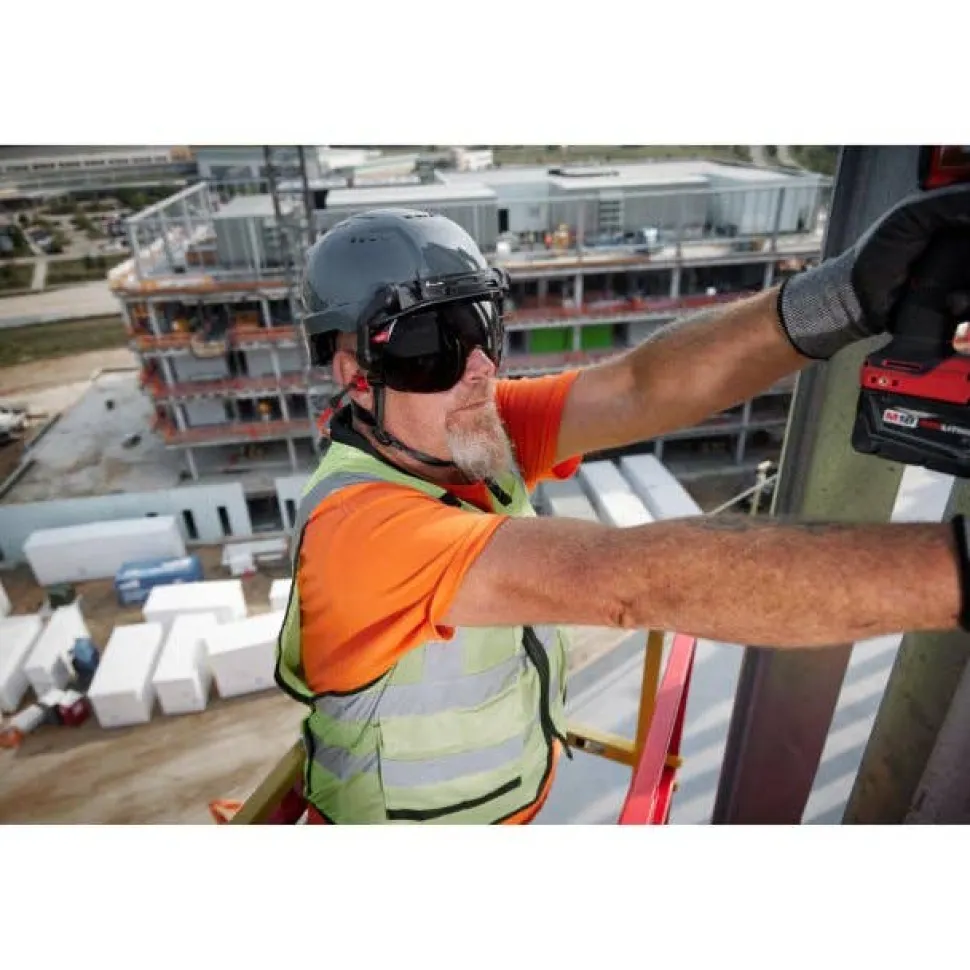 Milwaukee BOLT Type 2, Class C Vented Front Brim Safety Helmet w/ IMPACT ARMOR Liner - Grey 48-73-1380