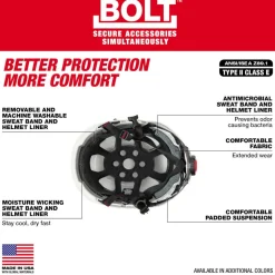 Milwaukee BOLT Type 2, Class E Unvented Safety Helmet - Blue 48-73-1305