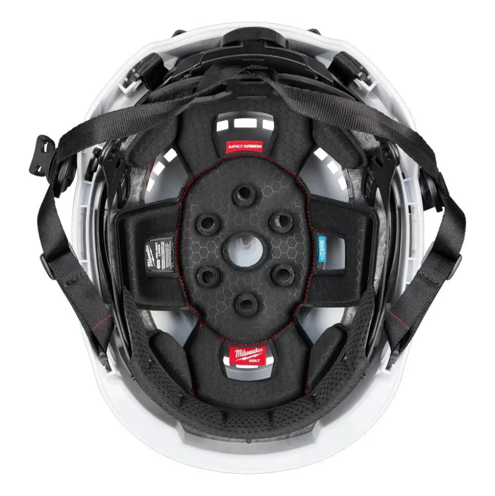 Milwaukee BOLT Type 2, Class C Vented Safety Helmet w/ IMPACT ARMOR Liner - White 48-73-1350