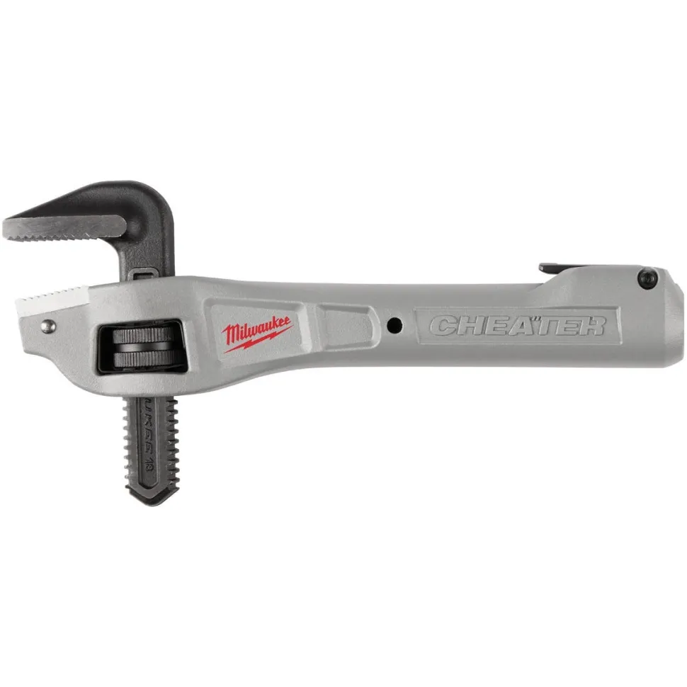 Milwaukee CHEATER Aluminum Offset Adaptable Pipe Wrench 48-22-7322
