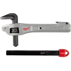 Milwaukee CHEATER Aluminum Offset Adaptable Pipe Wrench 48-22-7322
