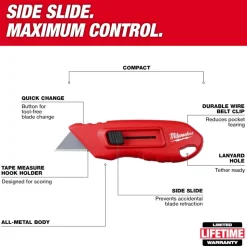 Milwaukee Compact Side Slide Utility Knife 48-22-1516