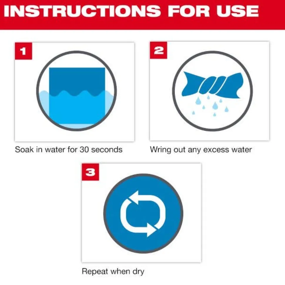 Milwaukee Cooling PVA Towel - 10 Pack 48-73-4540B