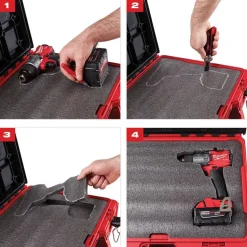 Milwaukee Customizable Foam Inserts For Packout Drawers 48-22-8452