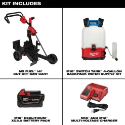 Milwaukee Cut-Off Saw Cart Kit 3105