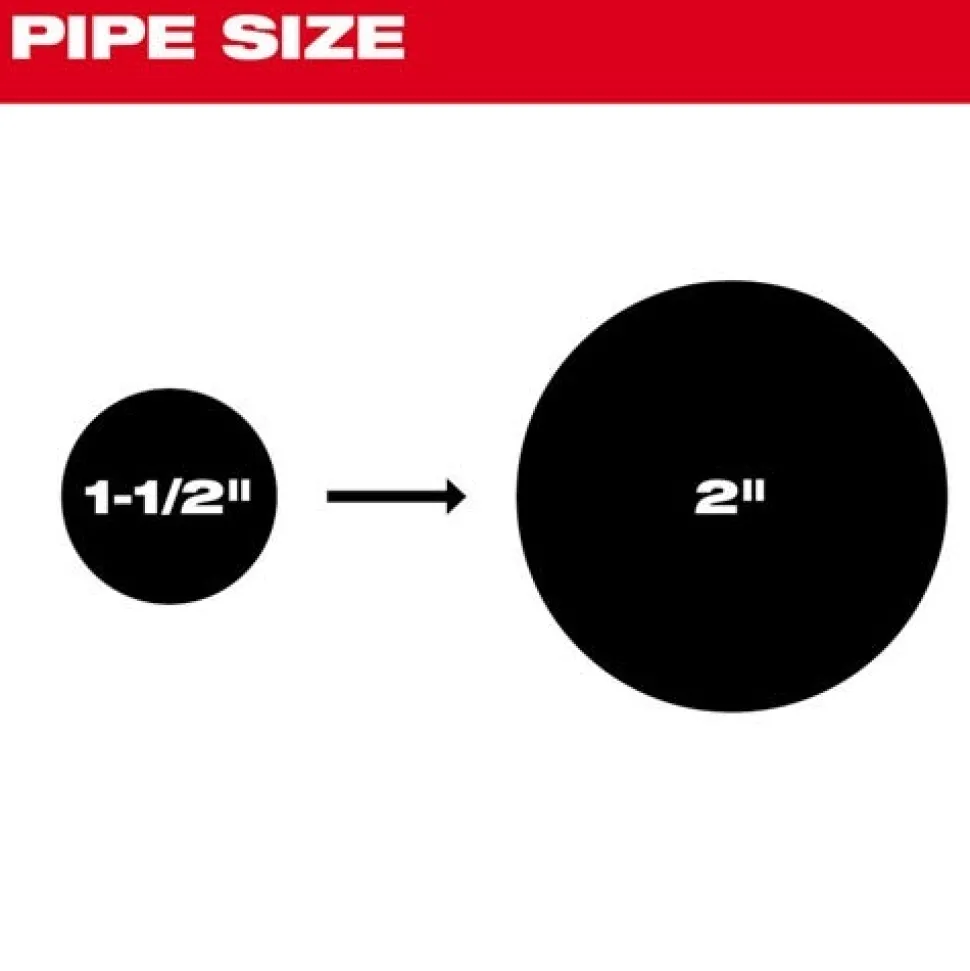 Milwaukee Drop Head Bulb Auger for Milwaukee 5/8" Sectional Cable 48-53-3811