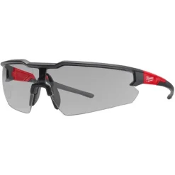 Milwaukee Gray Indoor/Outdoor Fog-Free Anti-Scratch Safety Glasses 48-73-2108