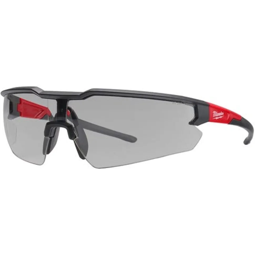 Milwaukee Gray Indoor/Outdoor Fog-Free Anti-Scratch Safety Glasses 48-73-2108
