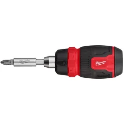 Milwaukee 8-in-1 Ratcheting Compact Multi-Bit Screwdriver 48-22-2913