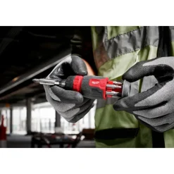 Milwaukee 8-in-1 Ratcheting Compact Multi-Bit Screwdriver 48-22-2913