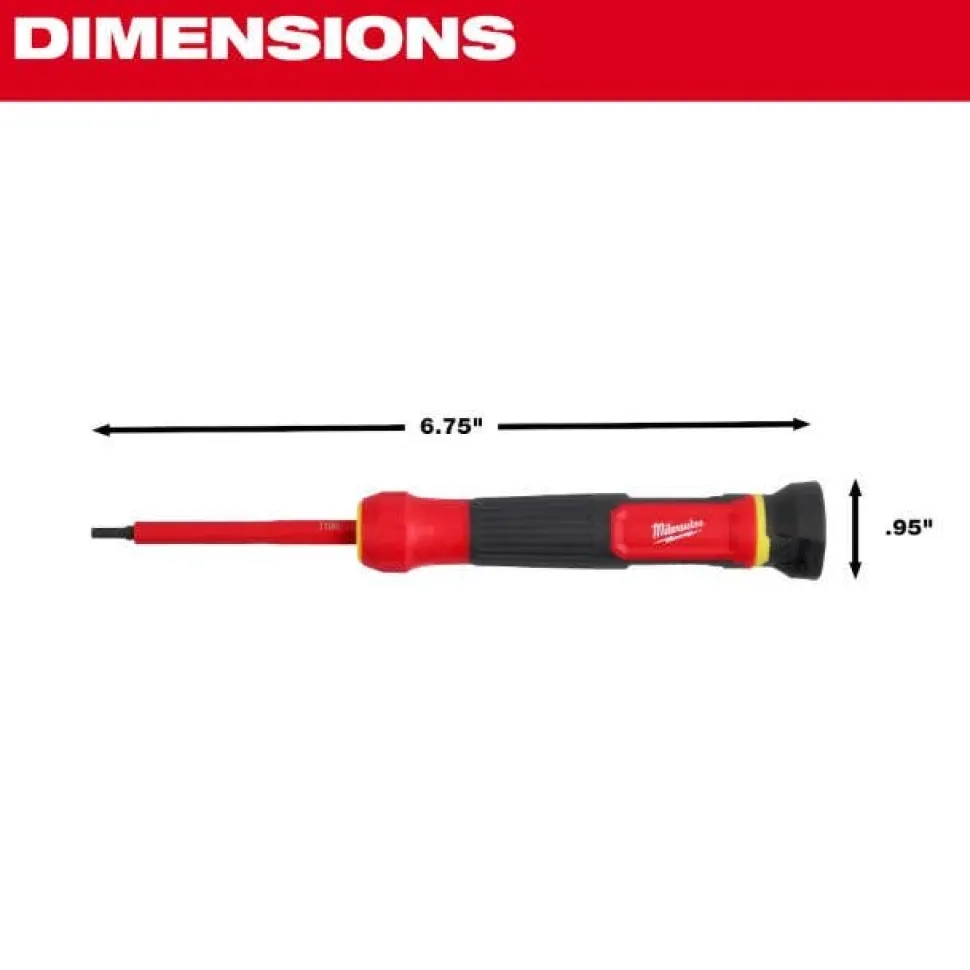 Milwaukee 8-in-1 1000V Insulated Precision Multi-Bit Screwdriver 48-22-2217