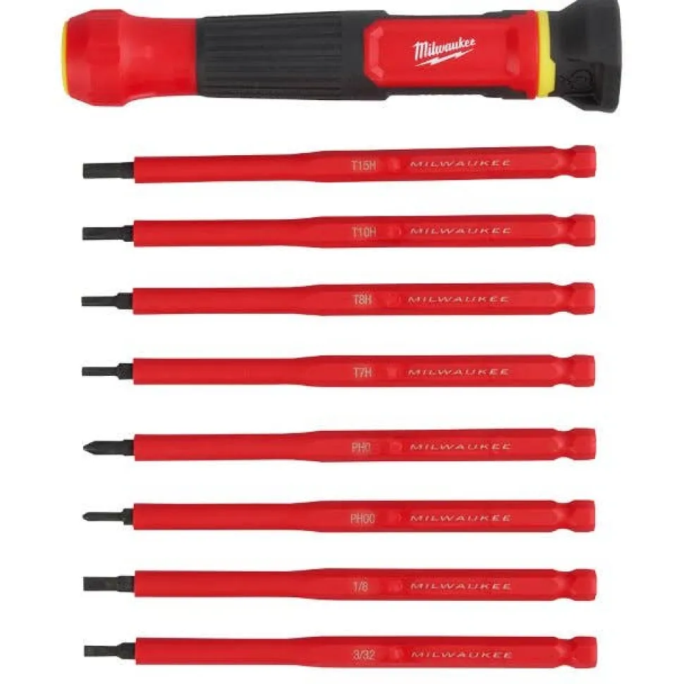 Milwaukee 8-in-1 1000V Insulated Precision Multi-Bit Screwdriver 48-22-2217