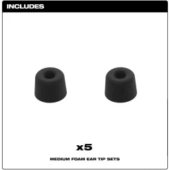 Milwaukee Jobsite Earbuds Foam Ear Tip Kit - M 49-16-0103