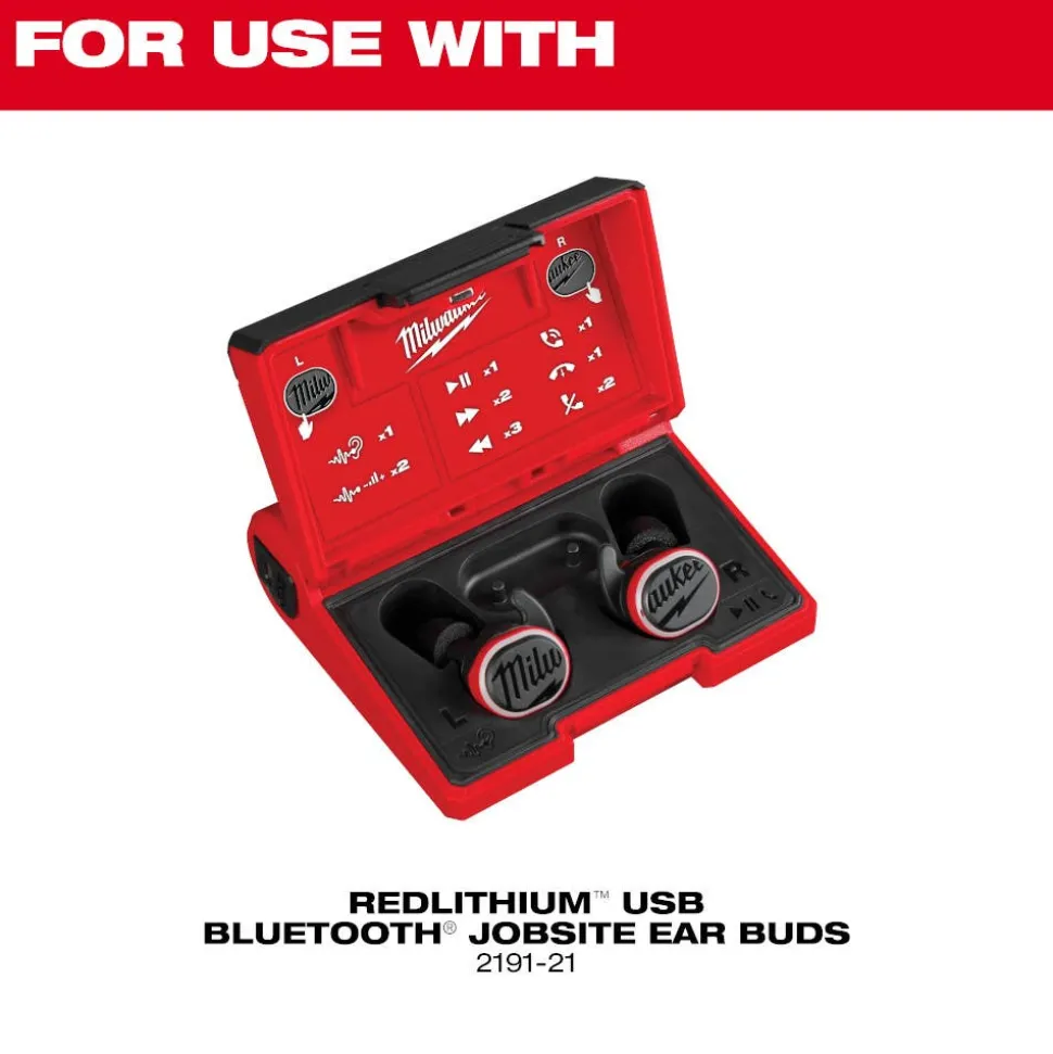 Milwaukee Jobsite Earbuds Foam Ear Tip Kit - M 49-16-0103