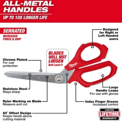 Milwaukee Jobsite Offset Scissors 48-22-4047