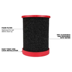 Milwaukee Large Wet/Dry Vacuum Foam Wet Filter 49-90-1990