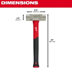 Milwaukee 4lb Fiberglass Engineer Hammer 48-22-9314