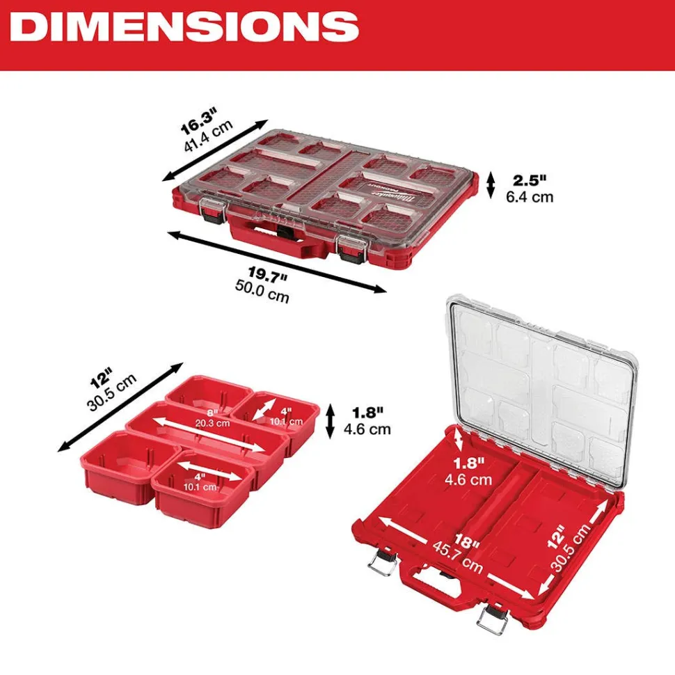 Milwaukee Low Profile Packout Organizer 48-22-8431