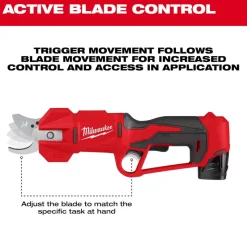 Milwaukee M12 Brushless Pruning Shears Kit 2534-21