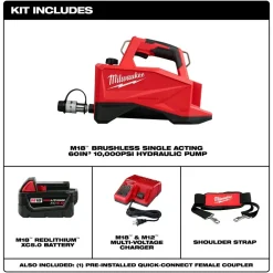Milwaukee M18 Brushless Single Acting 60in3 10,000psi Hydraulic Pump 3120-21