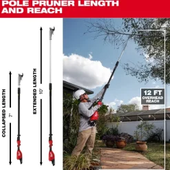 Milwaukee M18 Brushless Telescoping Pole Pruning Shears Kit 3008-21
