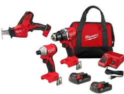 Milwaukee M18 Compact Brushless 2-Tool Combo Kit & M18 HACKZALL Recip Saw
