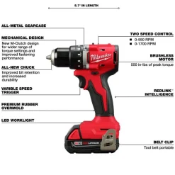 Milwaukee M18 Compact Brushless 2-Tool Combo Kit & M18 Brushless 4-1/2