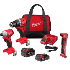 Milwaukee M18 Compact Brushless 2-Tool Combo Kit w/ M18 Oscillating Multi-Tool