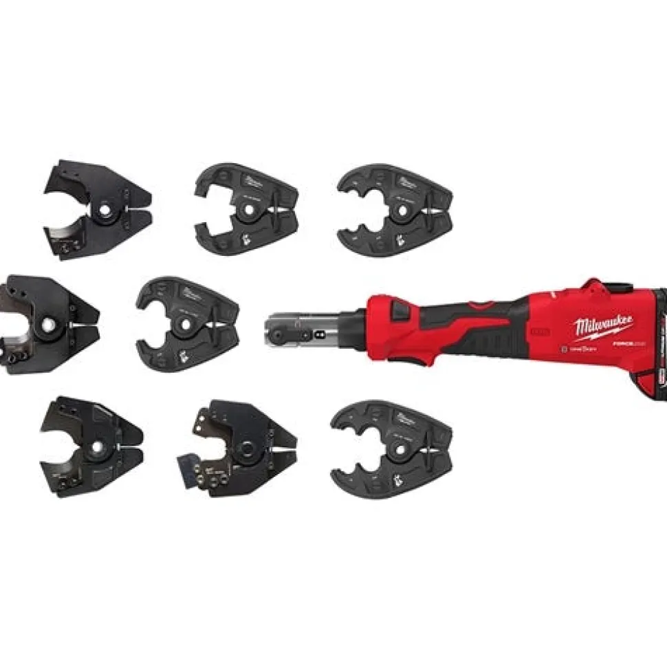 Milwaukee M18 FORCE LOGIC 6T Linear Utility Crimper Kit w/ Snub Nose Jaw 2978-22