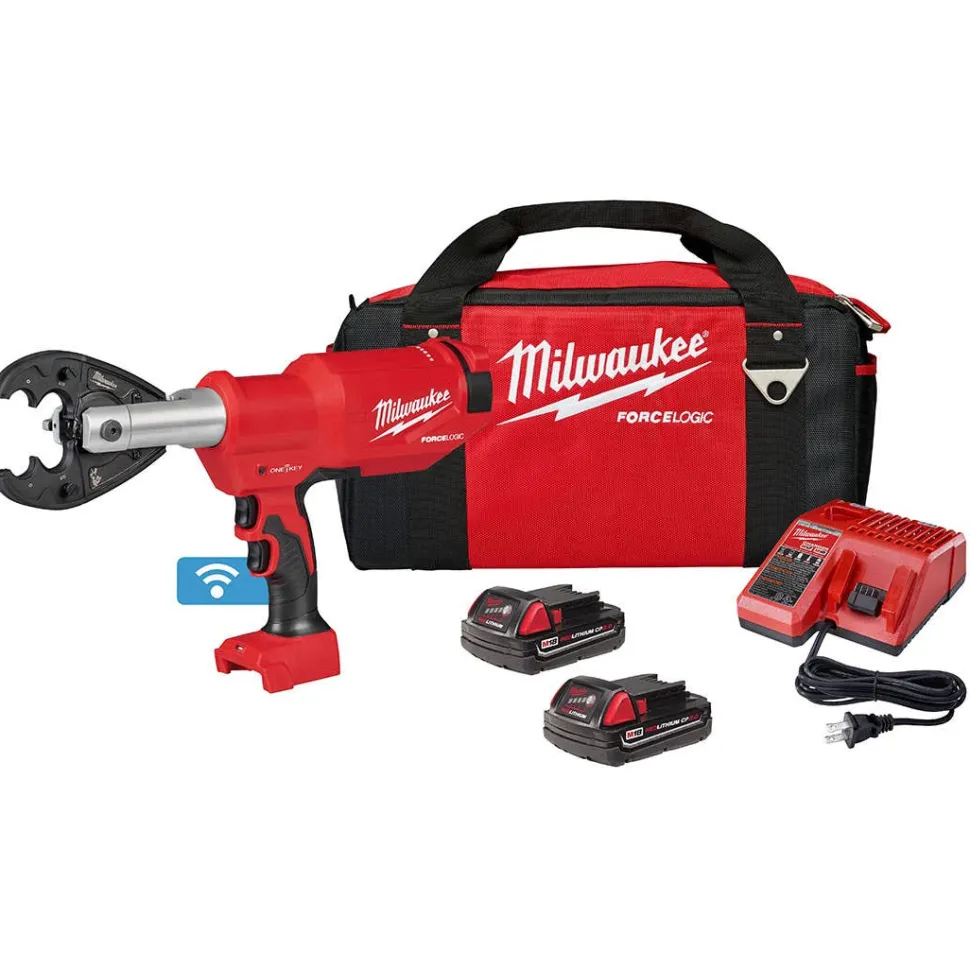 Milwaukee M18 FORCE LOGIC 6T Pistol Utility Crimper O-D3 Kit 2977-22O