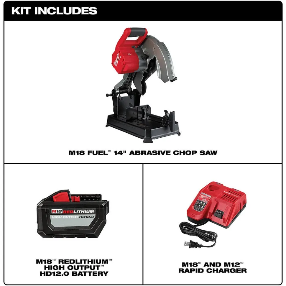 Milwaukee M18 FUEL 14" Abrasive Chop Saw Kit 2990-21HD
